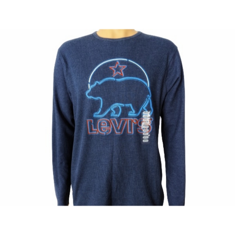 Levi's Long Sleeve Thermal T-Shirt L - Picture 3 of 8